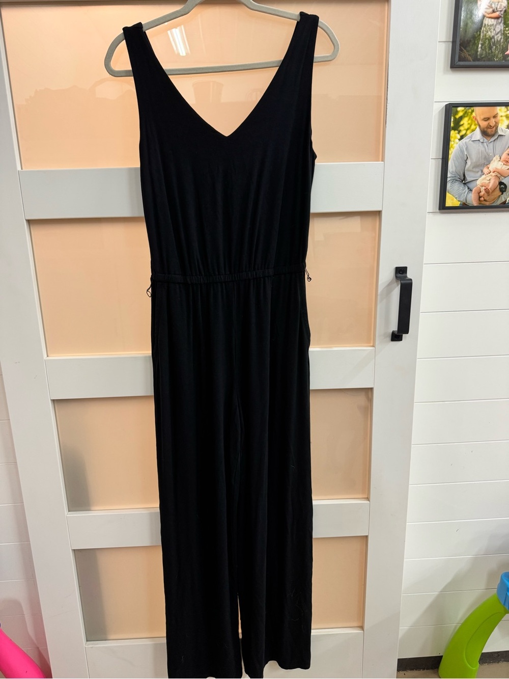 J. Jill Black Sleeveless V-Neck Jumpsuit